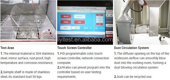 LIYI Simulated Sand and Dust Test Chamber Environmental and Dust Test Instrument