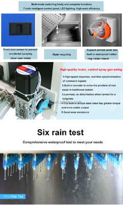 LIYI IEC60529 IPX Waterproof Testing Water Water Splash Rain Spraying Test Chamber