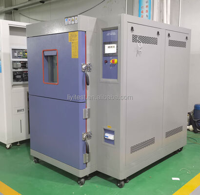 LIYI Three Zone Fast Heating Cooling High Accuracy Heat Shock Thermal Air Test Chamber / Shock Thermal Tester