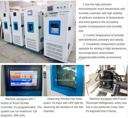 Environmental Temperature Humidity Calibrator for Instruments Halt Hass Standard Testing Chambers LIYI Brand -70C~150C