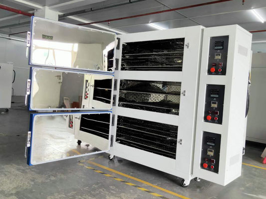 3 Chamber Combined  Electric Drying Oven Separate Control  Laboratory Hot Air Oven